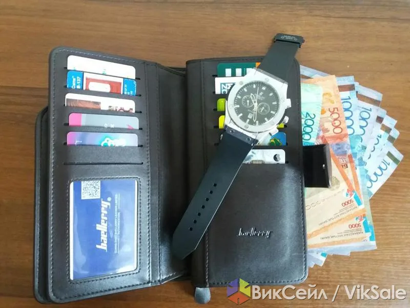 Клатч-портмоне Baellerry Business и часы Hublot Geneve