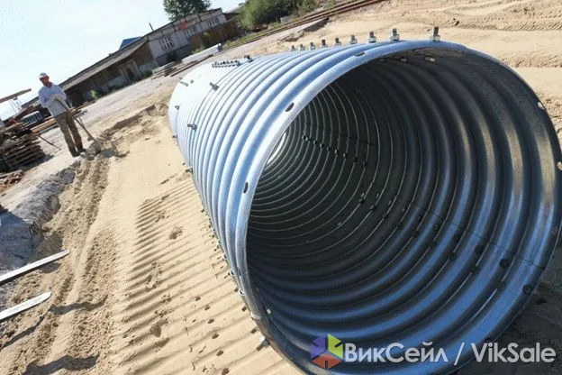 Металлические гофрированные конструкции для труб, тоннелей и мостов