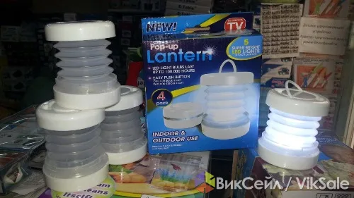 LED лампа-фонарик для улицы и сада на батарейках, 4 шт.