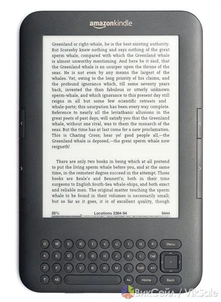 Электронная книга Amazon Kindle 3 с 3G и Wi-Fi, новая