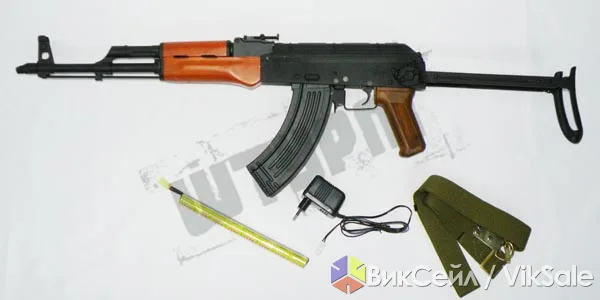 Пневматический автомат АКМС-74 (AEG) — металл и дерево, полный комплект