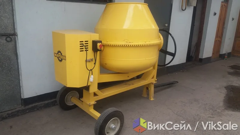 Бетономешалка 500 л, передвижная на колёсах, новая