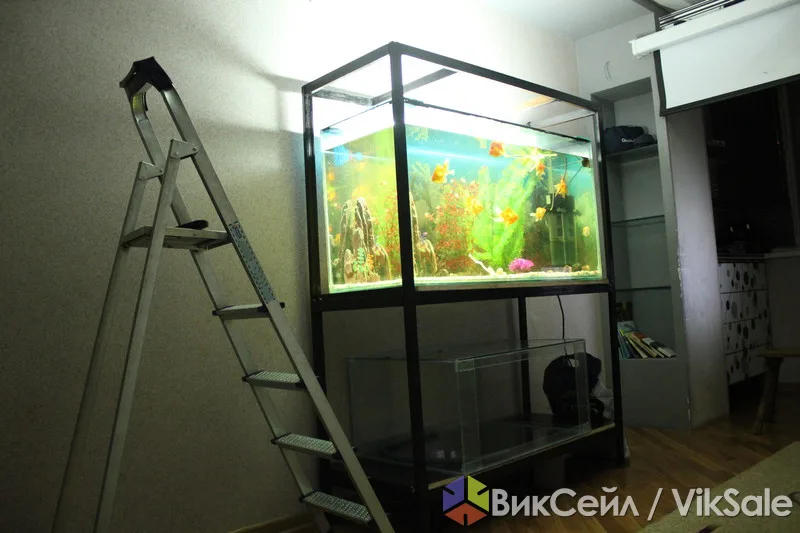 Аквариумы с рыбками и оборудованием