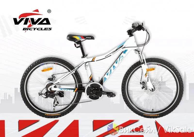 Подростковый велосипед Viva SPARK 24" с дисковыми тормозами